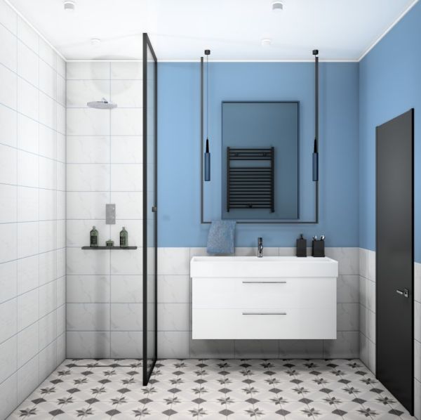 Плитка Viola белый 25х40