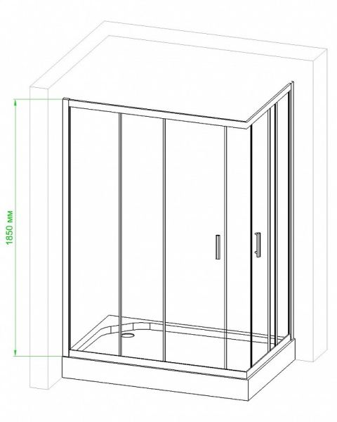 Душевой уголок Royal Bath HPD-T 120х80х185 прозрачное Душевой уголок Royal Bath HPD-T 120х80х185 прозрачное