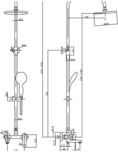 Душевая стойка Aquanet Passion R3