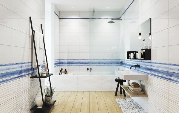 Плитка Santorini белый 25х75