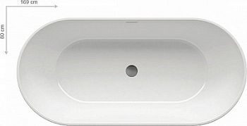 Акриловая ванна Ravak FREEDOM 169х80 см