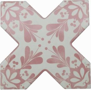 Cross Decoro Stencil Coral
