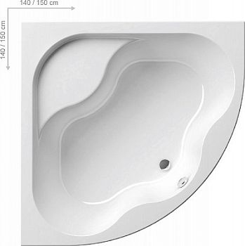 Акриловая ванна Ravak GENTIANA 150x150 см