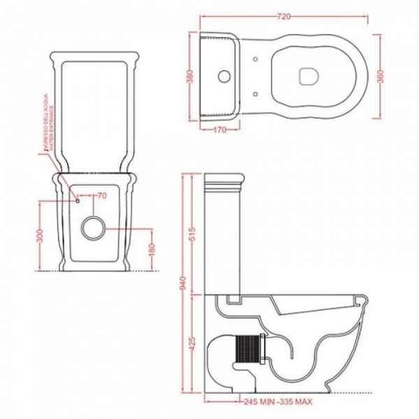 Унитаз-компакт ArtCeram Hermitage HEV004V01.00