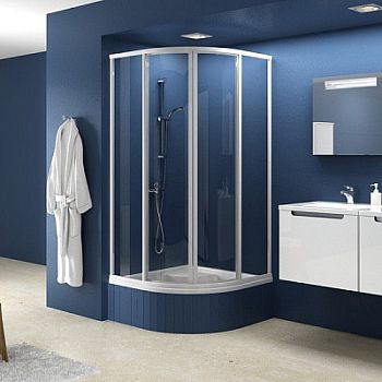 Душевой уголок Ravak Supernova SKCP4-80 31140100Z1 белый стекло прозрачное транспарент