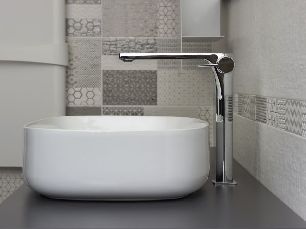 Смеситель для раковины высокий без д/к, Хром