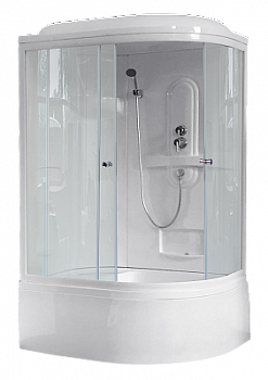 Душевая кабина Royal Bath 8120BK1-T прозрачное левая