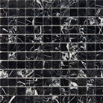 PIX 251 Black majesty, чип 23x23 мм, сетка 305х305x6 мм, Полированная PIX 251 Black majesty, чип 23x23 мм, сетка 305х305x6 мм, Полированная