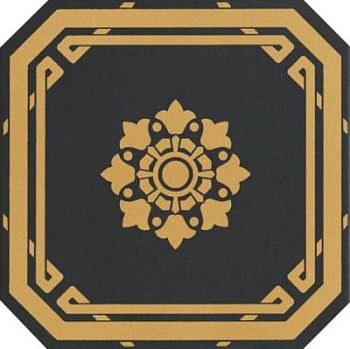 Ottagono Black Leeds 20x20