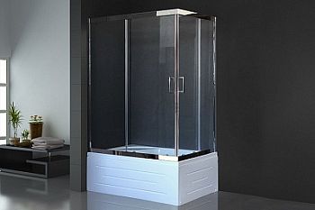 Душевой уголок Royal Bath RB 8100BP-T-CH (прозрачное) L