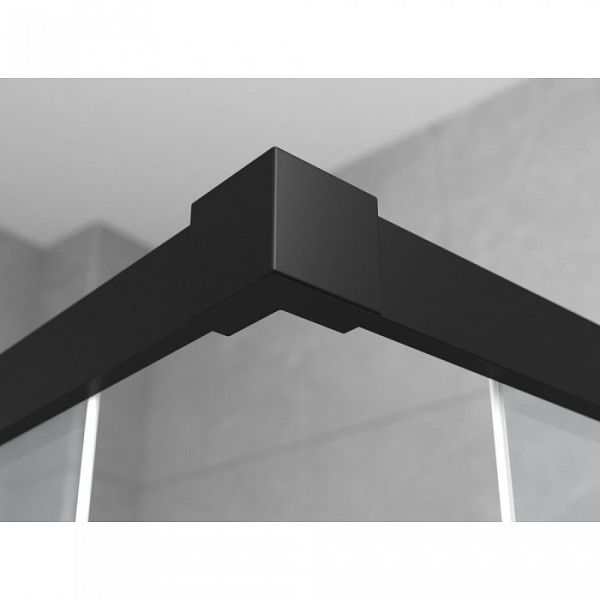 Душевой уголок Ambassador Queen 11011205RBlack 120x200x80 профиль черный,  стекло прозрачное Душевой уголок Ambassador Queen 11011205RBlack 120x200x80 профиль черный,  стекло прозрачное