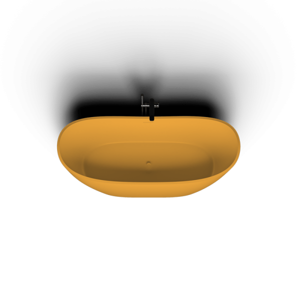 Ванна отдельностоящая Veta Saga 170x80 матовая желтая