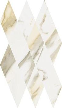 Italon Stellaris Calacatta Gold Mosaico Diamond 28x48